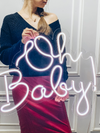 Led Neon Sign "Oh Baby" - Creative Decor