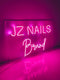 Led Neon Sign "JZ Nails Brand"