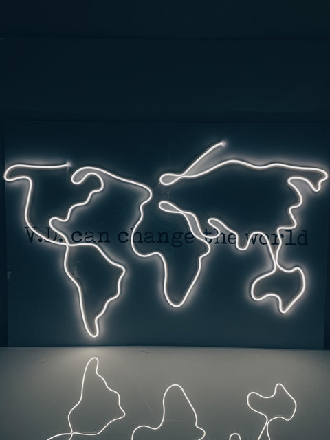 Led Neon Sign "World map"