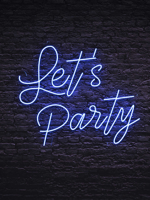 Led Neon Sign "Let's Party"