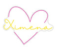 Custom Neon Sign 'Ximena'
