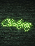 Led Neon Sign "Christening"