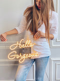 Led Neon sign “Hello Gorgeous” - Creative Decor