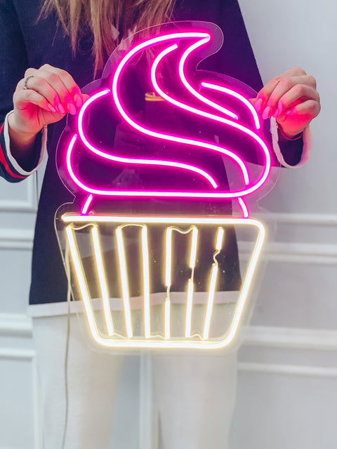 Led Neon Sign "Cupcake" - Creative Decor