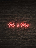 Led Neon Sign "Mr And Mrs"